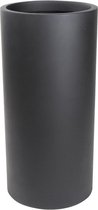 Estrell vaas zwart 90cm hoog | Hoge ronde mat zwarte vaas | Brede bloempot plantenbak vazen﻿