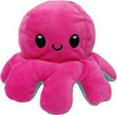 Octopus knuffel - Octopus knuffel mood - Octopus knuffel omkeerbaar - Reversible - Emotieknuffel - Roze Appelblauwzeegroen - TikTok
