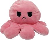 Octopus knuffel - Octopus knuffel mood - Octopus knuffel omkeerbaar - Reversible - Emotieknuffel - Roze Lichtroze - TikTok