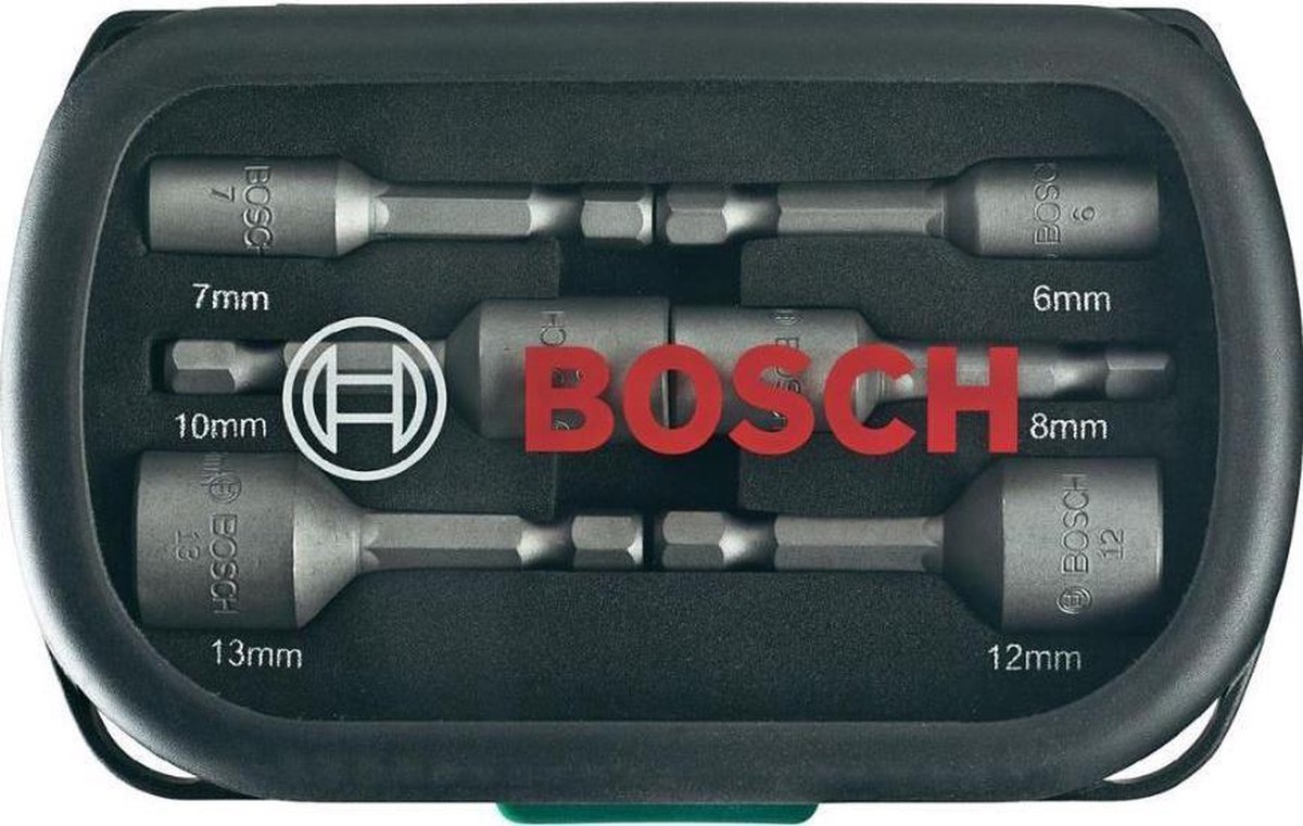 Bosch dopsleutelset - 6-delig | bol.com