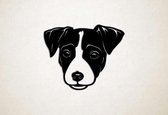 Wanddecoratie - Hond - Jack Russel 2 - XS - 24x29cm - Zwart - muurdecoratie - Line Art