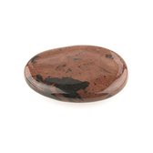 Zaksteen Obsidiaan mahonie - 4-6 cm - bruin / zwart - M