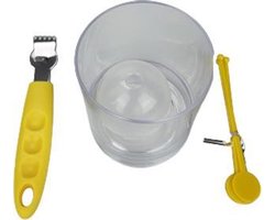 Gin tonic set - Transparant - Kunststof - 4 delig - Cocktail - Cadeau set - kado set