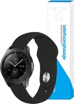 Siliconen smartwatch bandje – Zwart 20mm - Universeel