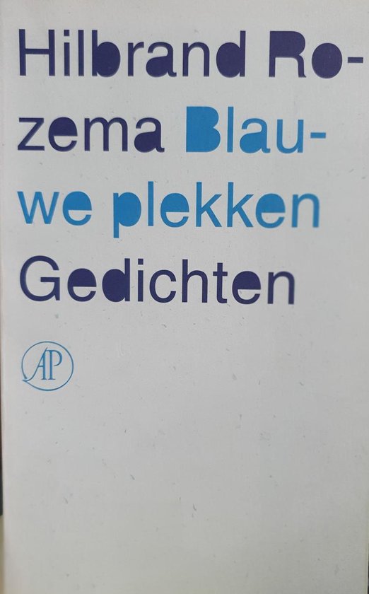 Omslag van Blauwe Plekken door Hilbrand Rozema