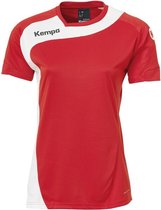 Kempa Peak Shirt Dames Rood-Wit Maat L