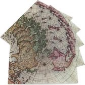 Moodadventures | Papier | Set van 10 Enveloppen Vintage World | Semi Transparant