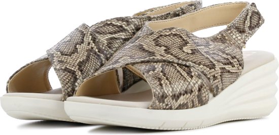 Capobella Sandalen Vrouwen - Elza snake - Maat 36 - Gebroken wit combi |  bol.com