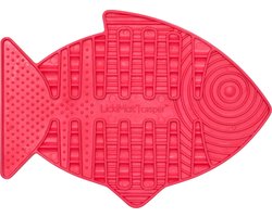 Lickimat Casper - Slowfeeder Voor De Kat - Tegen Schrokken - Kattenvoerbak - 22x16 cm Pink
