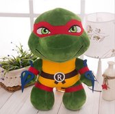 Ninja Turtles Knuffel - Raphael - Ninja Turtles Figuren - Speelgoed Kinderen - 25CM