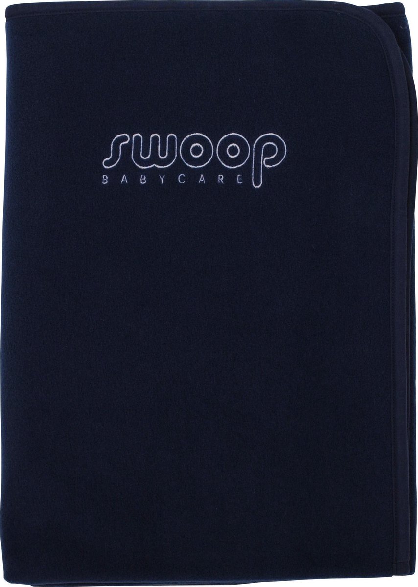 Swoop - deken wieg - 75x100 cm - donkerblauw