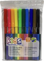 Kids Creative | Stiften | Kleur stiften | 10 stuks | Viltstiften | Kids | Tekenen | Kleuren