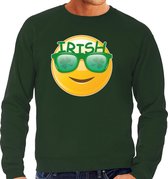 Irish emoticon / St. Patricks day sweater / kostuum groen heren M