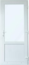 Kunststof Deur | PVC Deur - 93 x 210 2/3 Glas - Linksdraaiend