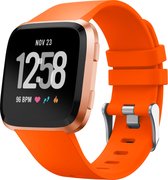 YONO Bandje geschikt voor Fitbit Versa 2 - Siliconen - Oranje - Small