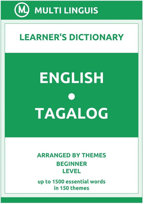 Tagalog Language Dictionaries EnglishTagalog Learner's Dictionary
