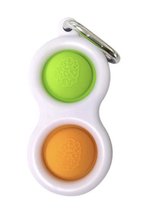 Simple Dimple | Fidget toy | Pop it | Globbles 1 stuk / oranje-groen | MET LOGO