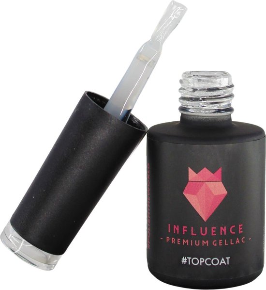 #TOPCOAT – Influence Gellac – No Wipe – UV / LED Gellak – Gel nagellak – Gel lak – Valentijns cadeau – Kado voor haar vrouw – Toplaag / Transparant…