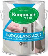 Koopmans Hoogglans Aqua | 2,5L | Wit | Hoogglans | Watergedragen | Goed Dekkend | Duurzaam | Lak