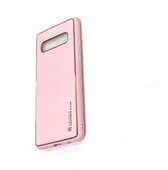 Samsung Galaxy S10 Roze Back Cover Luxe High Quality Leather Case hoesje