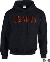 Hoodie | Karakter | Eigenwijs04 | Kids - fluor orange, L 9/11(44cm)