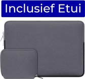 Laptop Sleeve 13  inch + Etui  (13.3 laptophoes)  Grijs van ZEDAR®