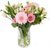 Postbloemen - Mix van wit & roze bloemen - Verse snijbloemen