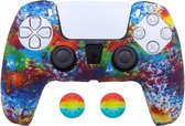 PS5 Controller Silicone Hoes met Noppen - Paintsplash