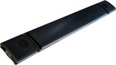 1000W Blackheater zwart keramisch gecoat 230V geschikt als terrasheater met bluetooth speaker en afstandsbediening