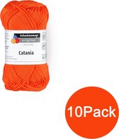 Veritas Schachenmayr Breiwol Catania Klassiek 10-Pack - 100% Katoen Donkeroranje