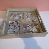 Dienblad Hout met Foto's