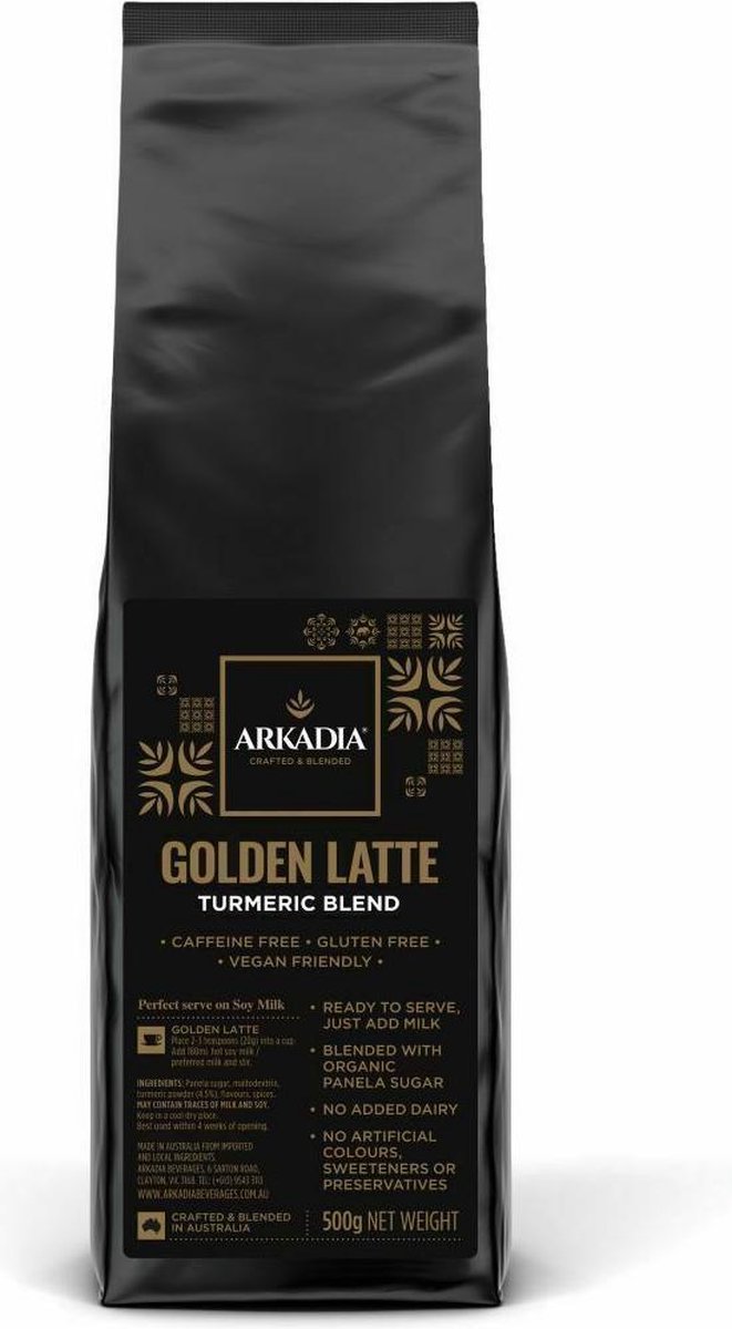 Arkadia Chai Tea kurkuma Golden Latte 250gr Kurkuma Powder Cafe Beverage Turmeric (wholesale pack)