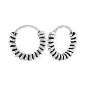 Zilver 12mm robuuste bali oorringen | oorbellen dames zilver | Ear hoops | zilverana | Sterling 925 Silver