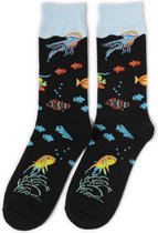 Oceaan sokken - Unisex - One size fits all - Oceaan cadeau - Cadeau voor mannen en vrouwen