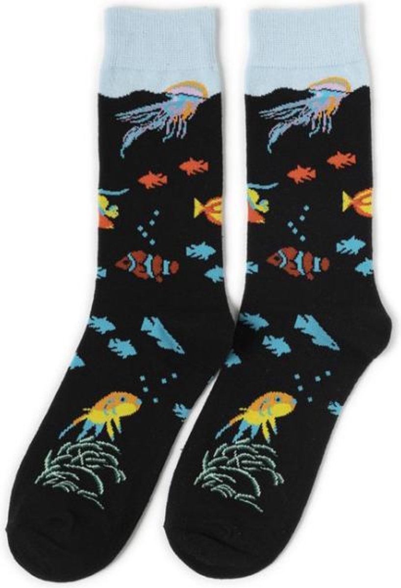 Oceaan sokken - Unisex - One size fits all - Oceaan cadeau - Cadeau voor mannen en vrouwen