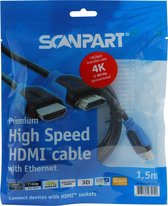 kabel HDMI High Speed ethernet 2.0 1,5m