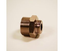 Zeskantmoer 3/4" met groef 14 x 7 voor fustsluiting (Hiwi en Micro Matic)