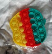 Pop it fidget bubbel pop - regenboog appel vorm - Fidget Toy