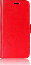 Sony Xperia 5 II Hoesje - Mobigear - Wallet Serie - Kunstlederen Bookcase - Rood - Hoesje Geschikt Voor Sony Xperia 5 II