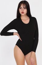 Hoogwaardige Dames Body / Bodysuit | Stretch | 100% Kwalitatief | Zwart - L