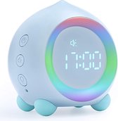 Slaaptrainer - Kinderwekker - Nachtlampje kinderen - Slaapwekker - Kinderklok - Blauw