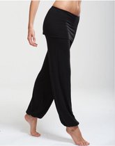 Temps Danse Baby Bamboo Skirt Pants -  Black - L - Dames - Yoga broek - Dans - Broek met een rokje - Viscose Bamboe