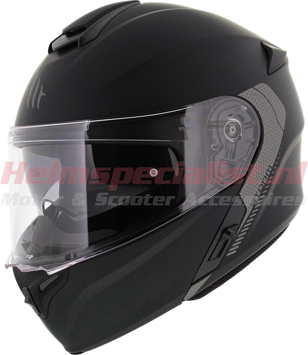 MT Storm SV systeemhelm mat zwart S