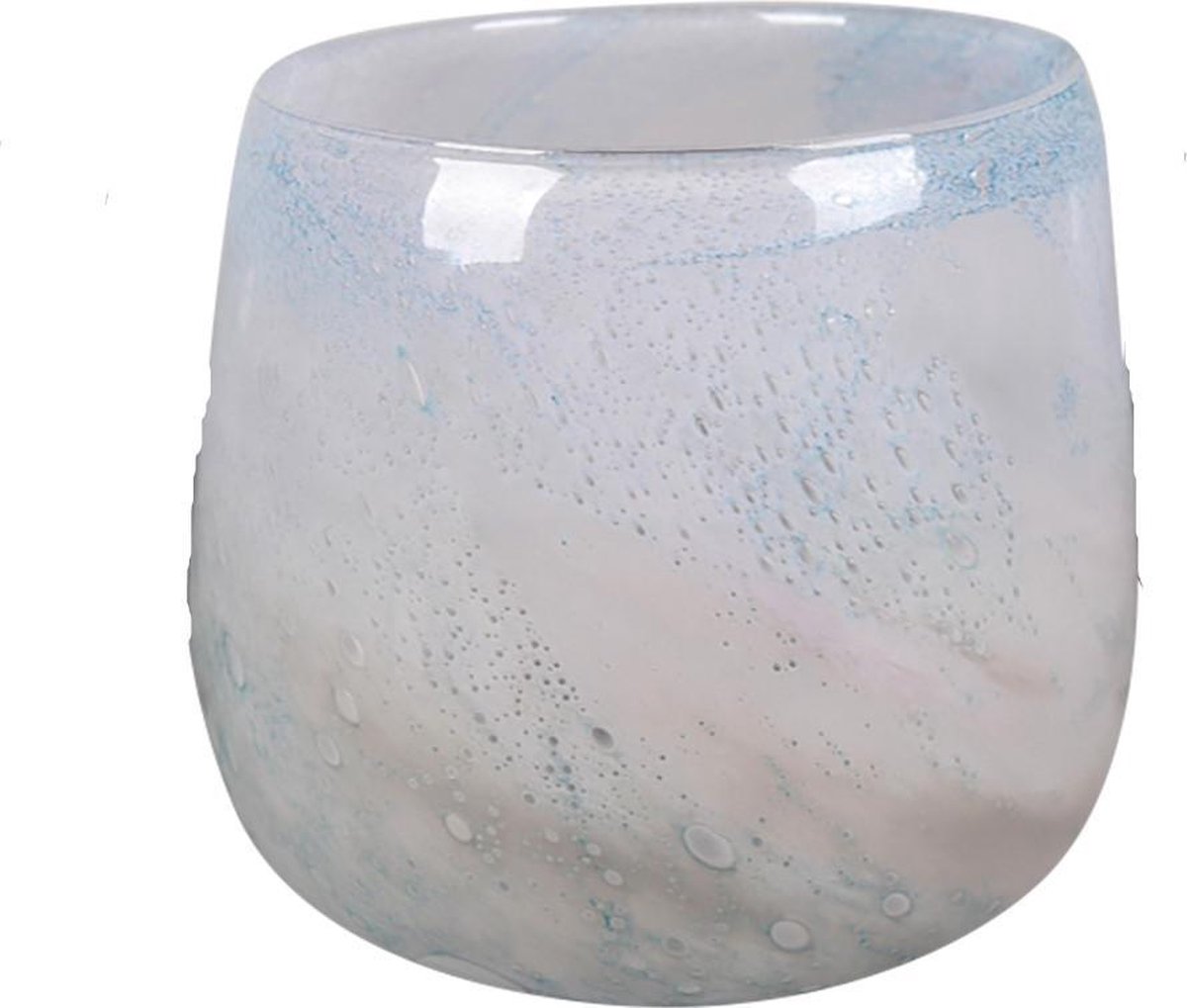Rasteli Vaas Glas Blauw-lila-Gemêleerd D 26 cm H 23 cm