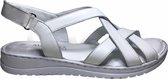 Manlisa velcro platte lederen comfort sandalen S147-20-1730 wit mt 40