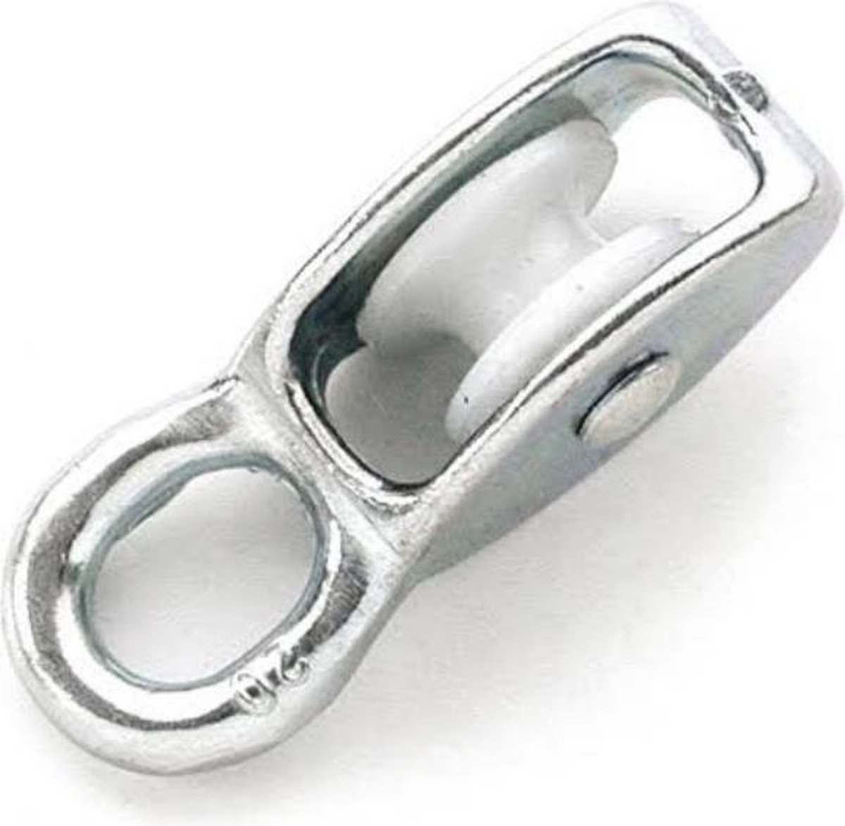 Kluswijs Hijskatrol enkel met nylon rol 25 mm