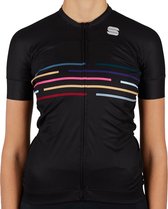 Sportful Short Sleeve Fietsshirt Dames - Zwart - Maat XL