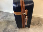 Luxe 3 delig koffersets  - Kleur Donkerblauw - Trolleyset - Lichtgewicht - Multifunctioneel set met dubbel wiel - Vakantie - Travelbag - Zon / Zee - Op reis