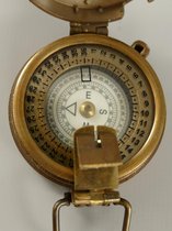 Klassiek kompas - Gepolijst messing - Nautische decoratie - 6 cm hoog