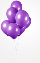25 Ballonnen Paars, 30 cm , 100% biologisch afbreekbare Ballonnen, Helium geschikt, Verjaardag, Feest, Voetbal